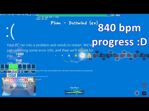 dustwind ex x1.0 strict clear when? 840 bpm progress