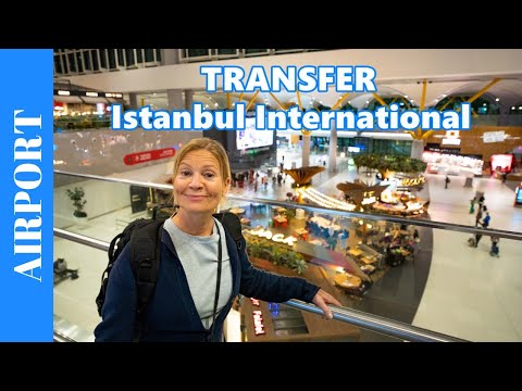 Transfer at Istanbul International Airport in Turkey 🇹🇷 Transit walk to a connection flight