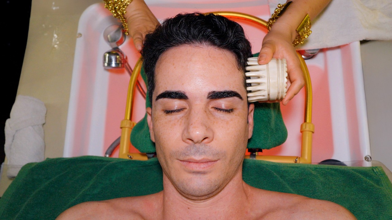 ASMR: I Couldn't Stay Awake - Head Water Massage for Deep Sleep