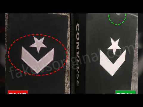 Fake vs Real Black Converse All Star