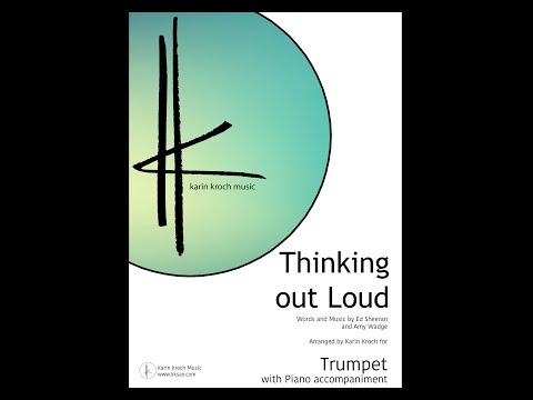 THINKING OUT LOUD (Ed Sheeran) - Trumpet & Piano sheet music