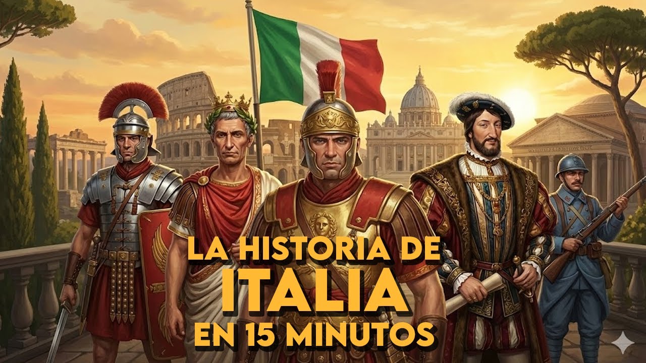 ✅ La historia de ITALIA en 15 minutos | Resumen rápido y fácil