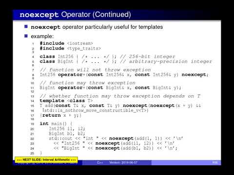 SENG 475 Lecture 15 (2019-06-07) — Exceptions, Interval Arithmetic