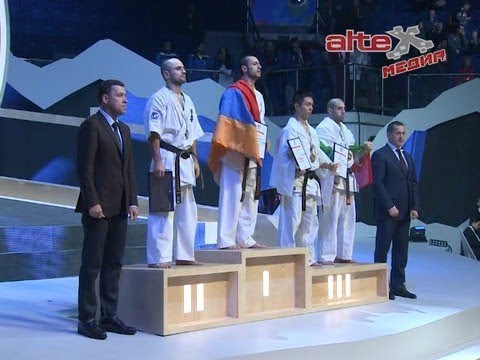 Поздравление победителей Чемпионата мира по киокусинкай каратэ в Екатеринбурге
