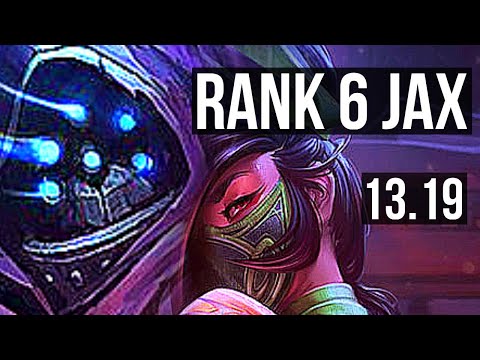 JAX vs AKALI (TOP) | Rank 6 Jax, Dominating | KR Challenger | 13.19