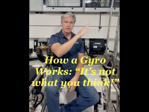 How a Seakeeper Gyro Stabilizer works to reduce side-to-side Roll on a Boat or Yacht......