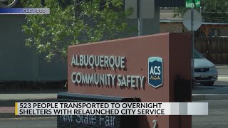 Albuquerque Community Safety helping people get to shelters and out of the cold