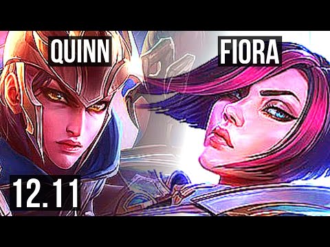 QUINN vs FIORA (TOP) | 7/0/7, Rank 4 Quinn, 1200+ games, 1.3M mastery | KR Grandmaster | 12.11