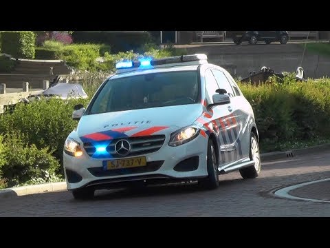 P1, Politie Noodhulp B-Klasse naar melding op de Grienewei in Oostrum
