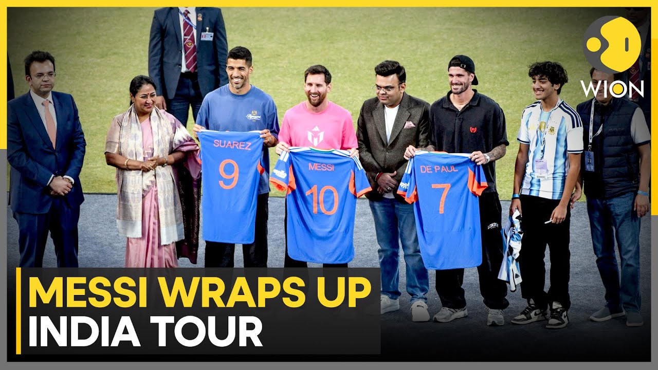 GOAT India Tour 2025: Messi Was Accompanied By Luis Suarez & Rodrigo De Paul | WION