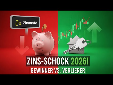 Zinsen sinken 2026 | Wer wird reich und wer wird verlieren?