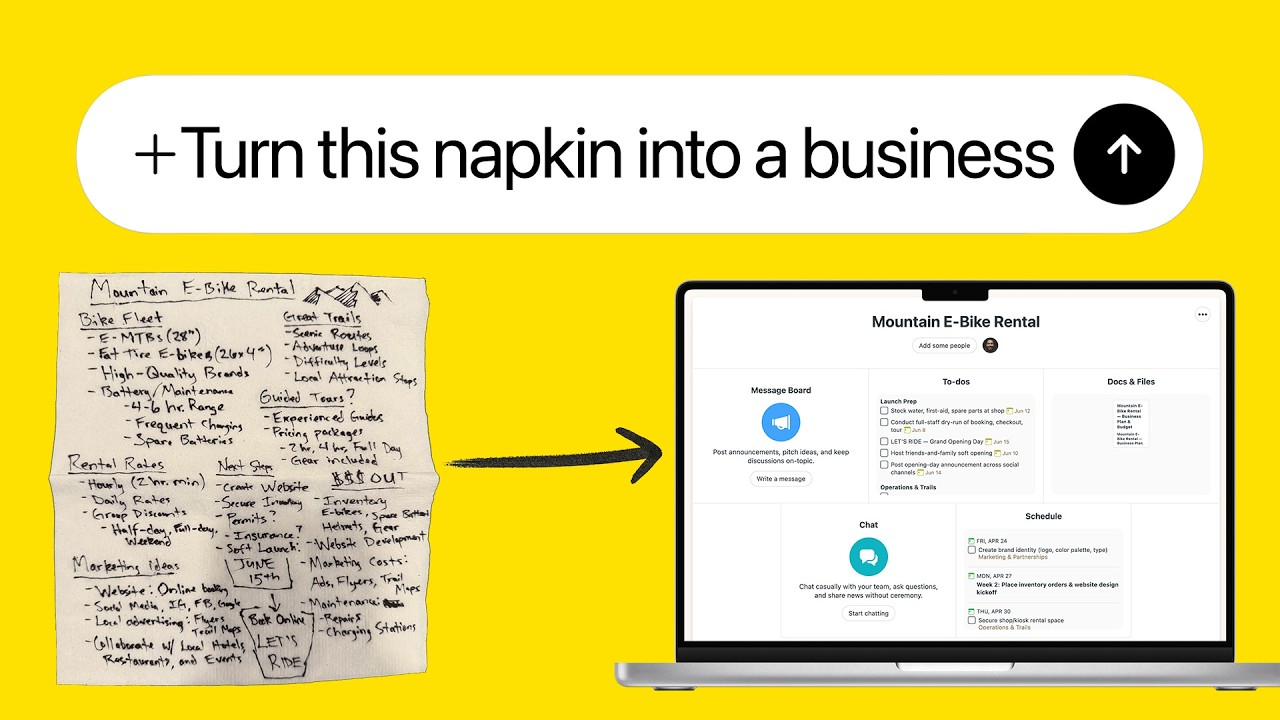 Turn a few scribbles into an organized plan