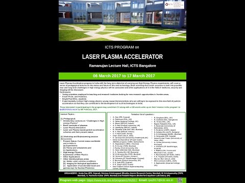 Some thoughts on plasma-based acceleration (PBA)...(Lecture - 01) by Warren Mori