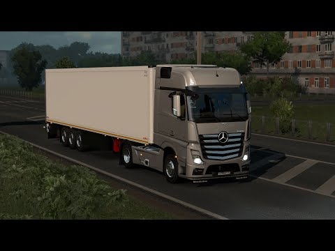 ETS 2 1.36 - Mercedes Actros MP4 1851 - Trip: Pskov - Tartu