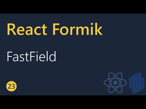 React Formik Tutorial 23 FastField Component
