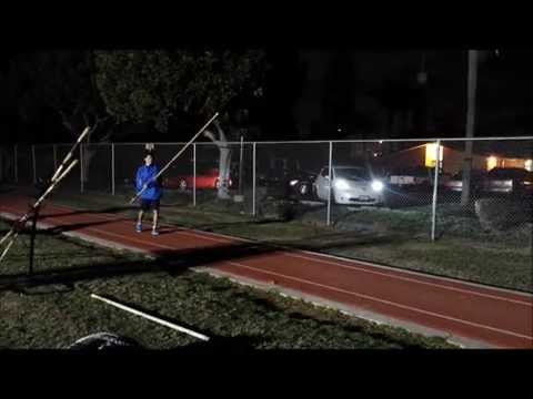 Donnie Marion Pole Vaults 8'6" after 2 days of practice