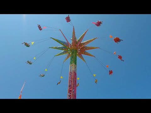 Sky Flyer Swing Ride - OC Fair 2024 4K