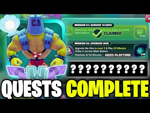 I Completed BIKINI BOTTOM QUESTS Early..