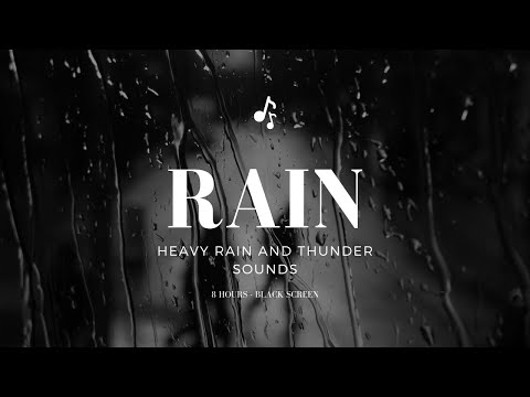 Intense Thunderstorm: Heavy Rain and Thunder Sounds