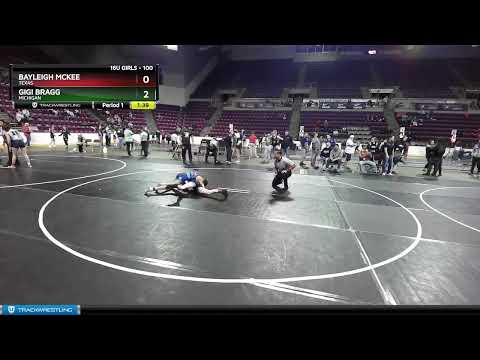100 Lbs Champ. Round 1 - Bayleigh McKee, Texas Vs Gigi Bragg, Michigan Ce25
