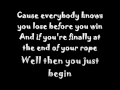 Daniel Powter - lose to win lyrics