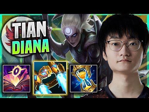 LEARN HOW TO PLAY DIANA JUNGLE LIKE A PRO! - FPX Tian Plays Diana JUNGLE vs Nocturne! | Patch 11.14