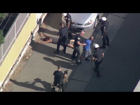 Stolen Vehicle Pursuit Suspect Surrenders In Anaheim