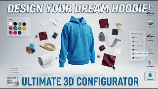 How to Design Your Own Hoodie in 3D | Realistic 3D Hoodie Customizer App for Hoodies