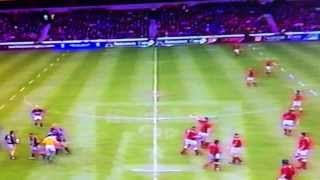 Tim Stimpson massive penalty kick - Leicester v Llanelli 2002