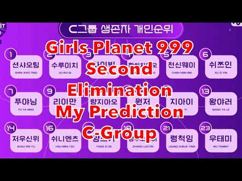 Girls Planet 999 - Second Elimination - C-Group My Prediction - C Edition  #girlsplanet999 #걸스플래닛999
