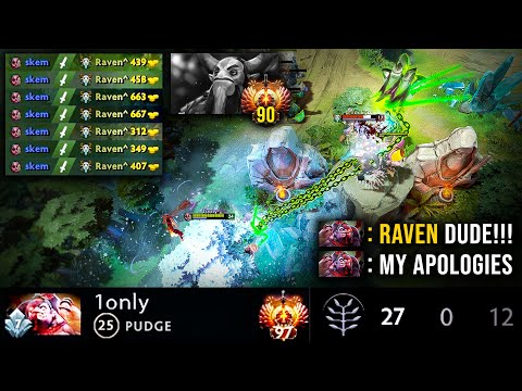 🔥 27/0 Pudge In A High Ranked Match Is ABSOLUTELY INSANE | Pudge Official