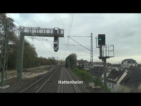 Führerstandsmitfahrt: Rüdesheim - Darmstadt - Neu Edingen