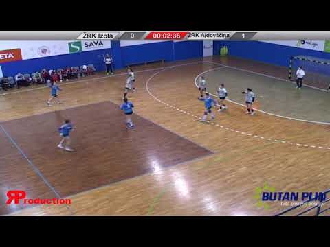 12. KROG - 2019/20: 1.A DRL - ŽENSKE: ŽRK IZOLA : ŽRK MLINOTEST AJDOVŠČINA