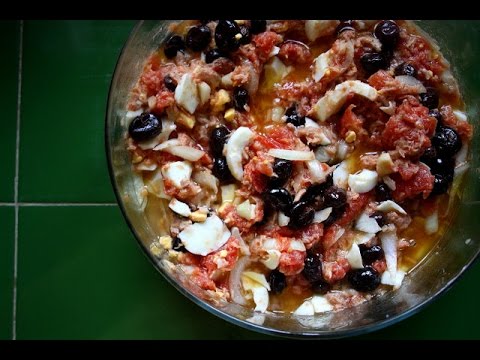 Como hacer Ensalada Murciana de tomate -  Receta Fácil y rápida