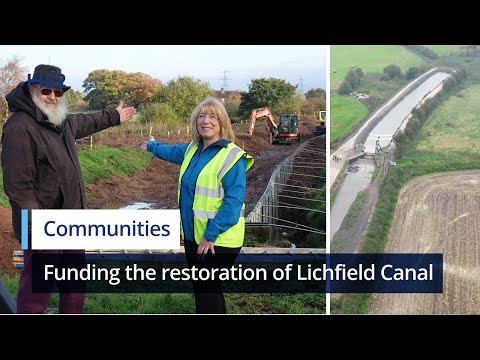 HS2 funds help restoration of Lichfield Canal