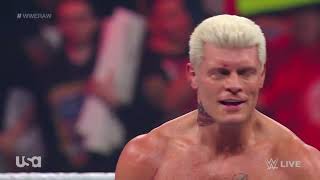 Cody Rhodes sends a message to Roman Reigns | RAW February 27, 2022 WWE