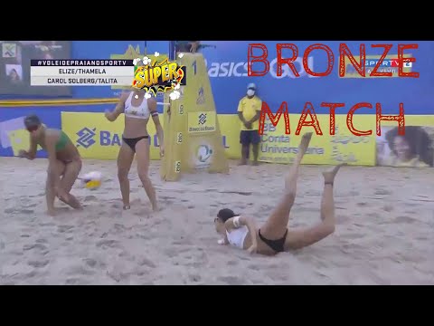 THÂMELA/ELIZE vs TALITA/CAROLINA Circuito Brasileiro de Vôlei de Praia OPEN DISPUTA 3º LUGAR