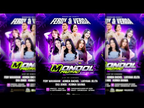 🔴#LIVE MONDOL MUSIC FT LUSYANA JELITA - WEDDING FERDY & VERDA - MOROSENENG AUDIO & LIGHTING