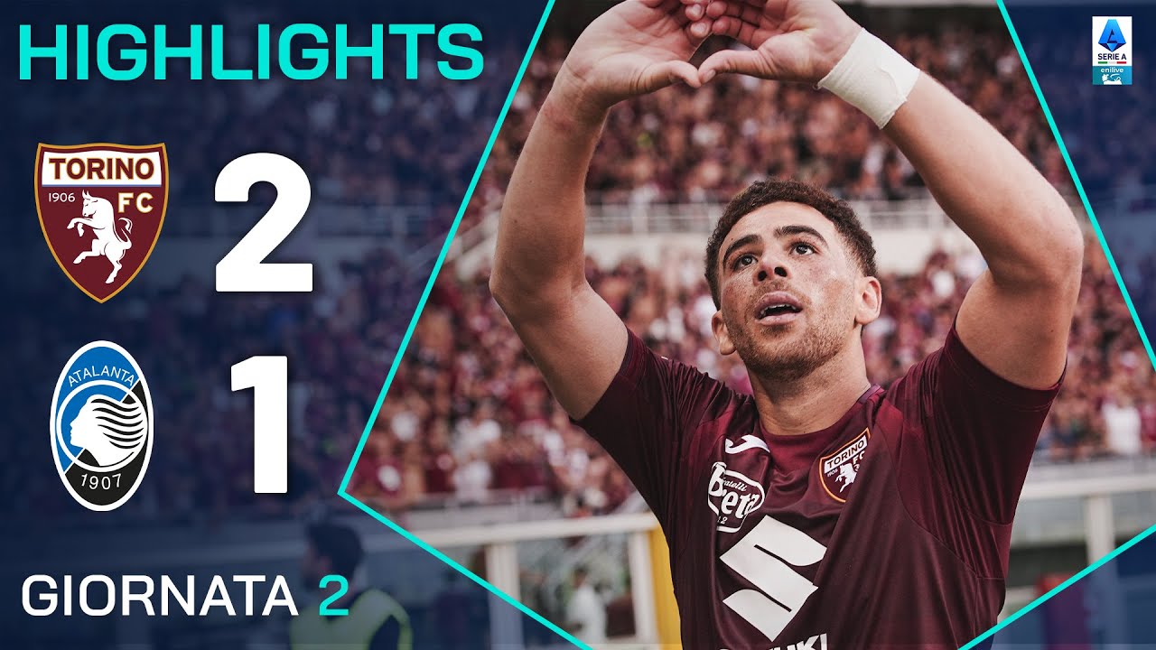 TORINO-ATALANTA 2-1 | HIGHLIGHTS | 2ª GIORNATA | SERIE A ENILIVE 2024/25