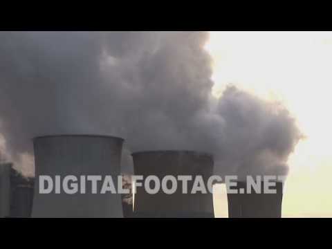 CLIP #1091 / Brown coal power station smoke pollution in Germany