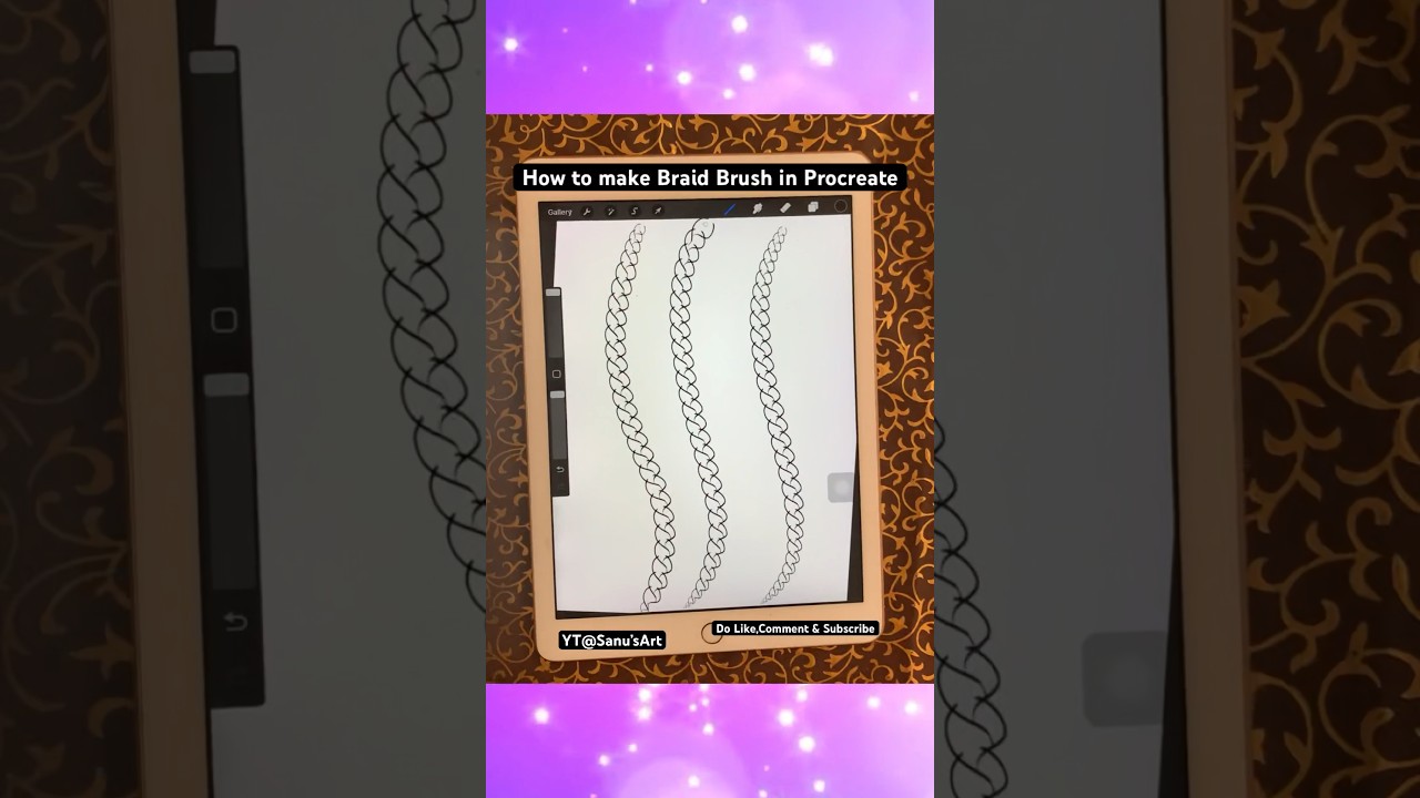 How to make Braid Brush in Procreate #shorts