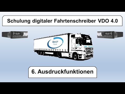 6.Schulung digitaler Fahrtenschreiber VDO 4.0 / Ausdruckfunktionen