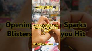Opening Pokémon Surging Sparks Blister Packs let's go team #pokémon #nobby #surgingsparks #tcg