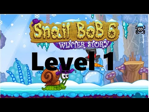 Snail Bob 6: Winter Story - Walkthrough Level 1