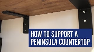 DIY: How to Support a (Butcher Block) Peninsula Countertop