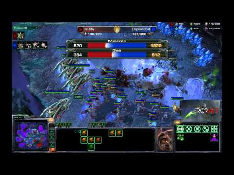 Grubby[P] vs Empirehobot[Z] Parte 2 - Shakuras Plateau - ITA