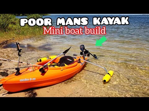 Motorized Fishing Kayak DIY | How to install trolling motor on kayak
