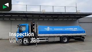 Camion plateau Volvo FL 280 4X2 18tons truck HMF 1120K-RC Crane Kran Full Air Manual | Image 4 - Autoline