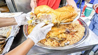 LEVEL 9999 Arabic CAMEL Platter + Insane Chicken + Street Food Tour of Sharjah, UAE - Let's EAT!!!