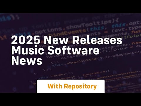 2025 new releases music software news